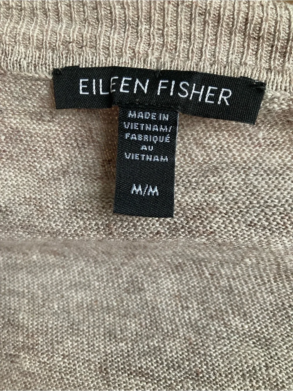 Eileen Fisher Medium Sustainable Organic Neutral Cozy Chic Quiet Luxury Sweater